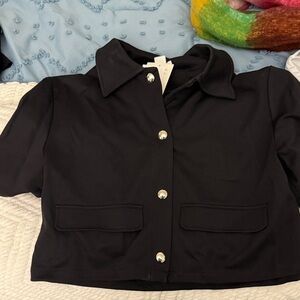 H&M Black Button Down Shirt